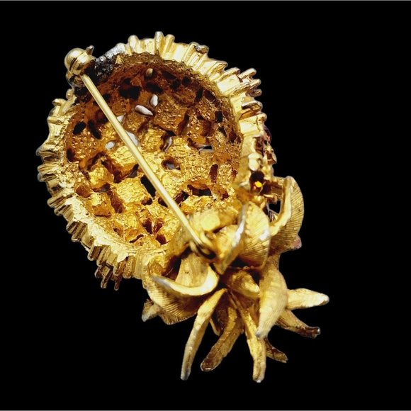 Vintage Beautiful Rhinestone Pineapple  Attributed To Alice Caviness (A1117) - Picture 6 of 7